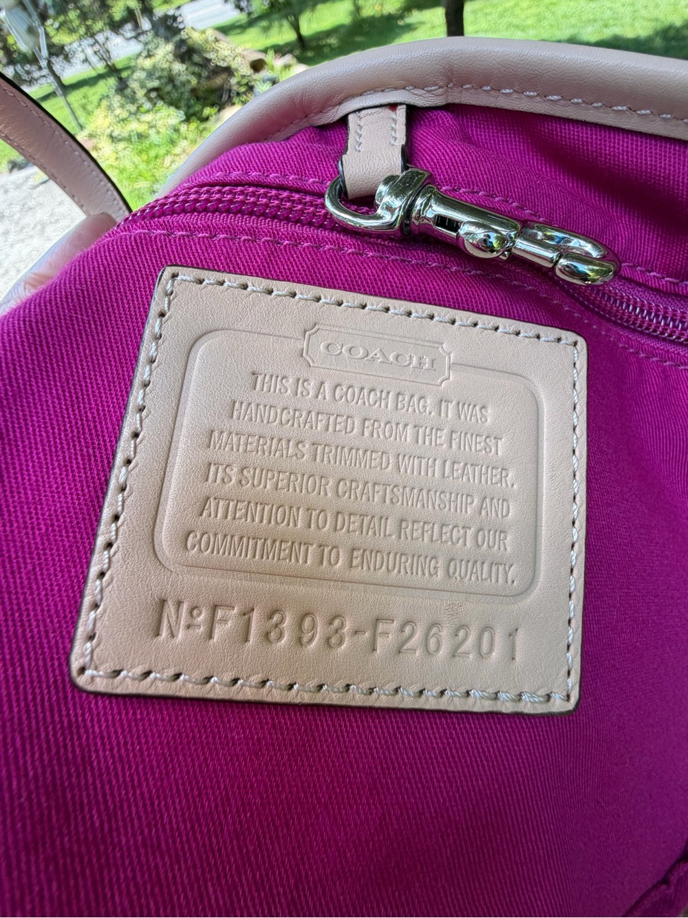 COACH Park Metro Dream C Small Tote F26201 Pink Signature Crossbody NWOT - Picture 11 of 14